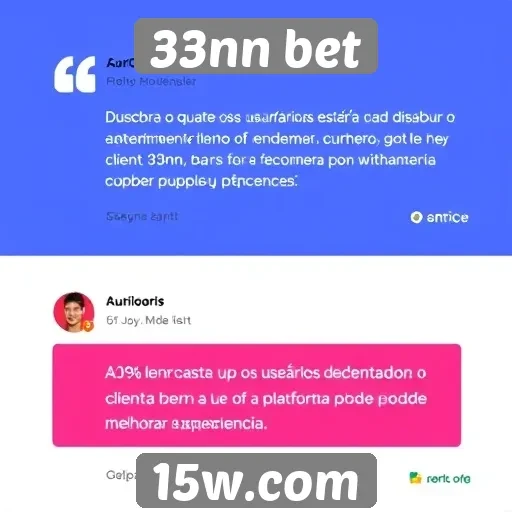 Feedback de usuários sobre atendimento ao cliente no 33nn bet